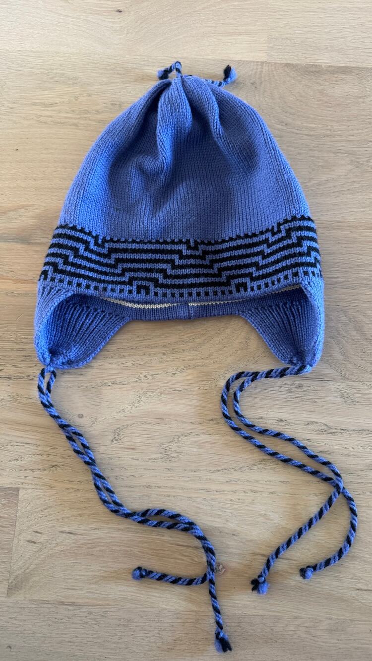 Serac wool ski cap blue unisex